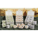 Abbracci Floreali - Display Maiglöckchen - 12x100g Seifen - rund & plissiert