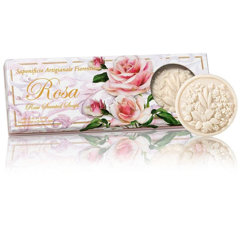 Ischia - Geschenkbox Rose - 3x125g - rund