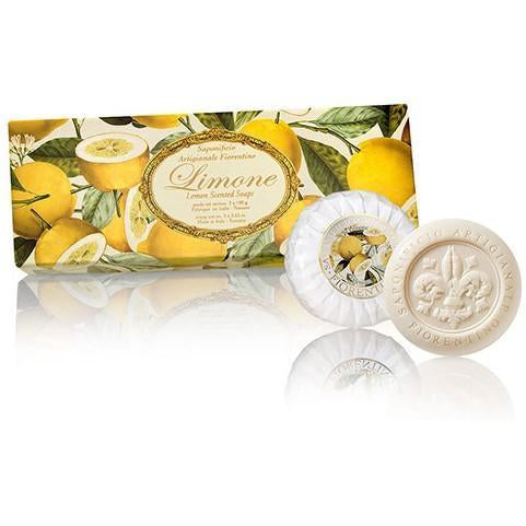 Profumi del Sol - Geschenkbox Zitrone - 3x100g - rund & plissiert