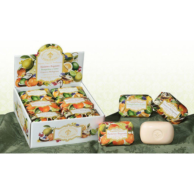 Raffaello - Display mit 12x200g Seifen - Mandarine & Bergamotte/Grapefruit & Limette/Kokos & Granatapfel - oval