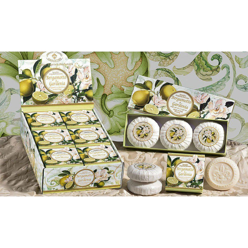 Tropea - Geschenkbox - 3x100g - Bergamotte/Gardenie - rund & plissiert